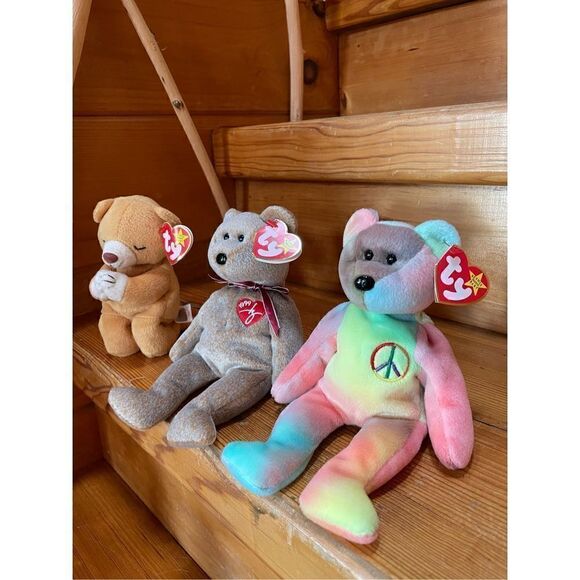 Ty Beanie Baby x3  - Picture 1 of 6